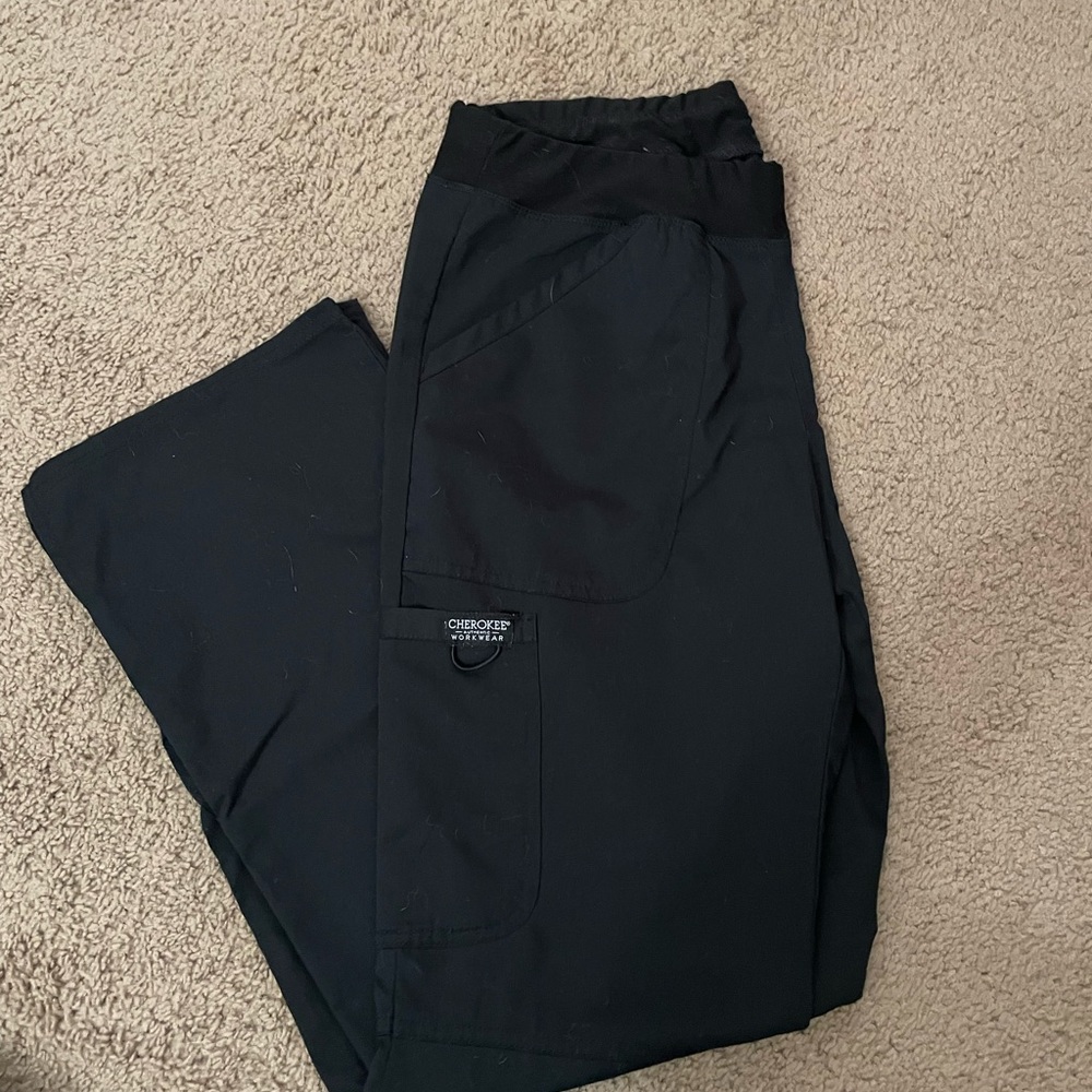XS Cherokee Workwear scrub pants black